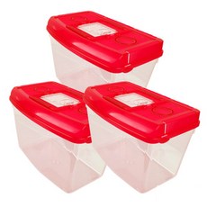 DAEIL 圓形採集箱 中, 紅色, 3個