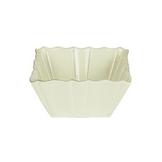 밸류세라믹 끌로에 스퀘어 샐러드볼 22 x 22 x 9 cm, 유백색(베이지), 1개