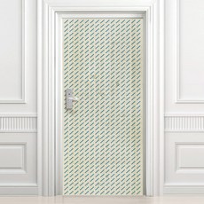 設計樹叢 玄關門貼 復古風格 VDS 143, 米色