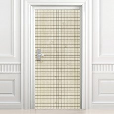 디자인수풀 현관문 시트 빈티지 스타일 VDS 92, 베이지