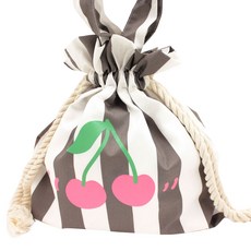 yunimamang 推車用抽繩收納袋, 粉色 櫻桃款