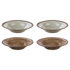 山白土圓形深盤, 混色, 1套