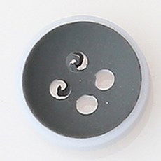 Amberton Dilly 鈕扣 NO35 11mm, 混合顏色, 12個
