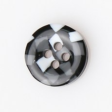 HR大鈕扣 首爾NO1鈕扣 13mm, 混合顏色, 12個