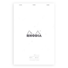 RHODIA 會議頂部訂書釘便箋本 n19 19401C, 白色的, 1個
