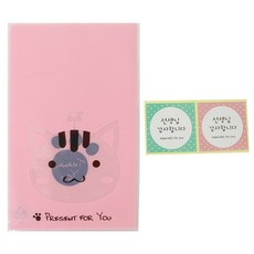 황씨네도시락 비접착 애니멀 봉투 고양이 30p + 스티커 선생님 사각 감사합니다 30p, 1세트