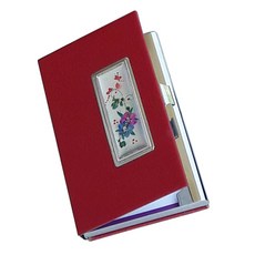 Juyeon工藝 壓花名片盒 紅色, 1個