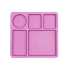 보보앤부 뱀부 유아식판, 핑크, 단품, 1개