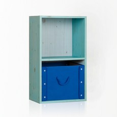 하우디가구 칸높은 칼라 공간박스 DIY, 블루옹이, 2단