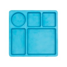 보보앤부 뱀부 유아식판, 블루, 단품, 1개