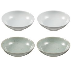 正談正憲鎭餐具 大 白瓷 2入+青瓷 2入, 混色, 1套