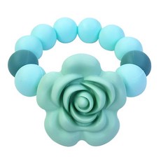 아가프라 로즈 플라워 치발기, 민트, 1개