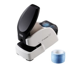 MAX 紙針訂書機 P-KISS 10+連續紙針 隨機出貨, 白色的, 1套