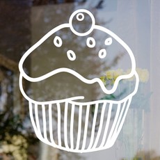 設計樹叢 圖形貼紙 大圖示 57, 白色