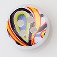 HR大鈕扣 Liga 鈕扣 NO10 11mm, 混合顏色, 12個