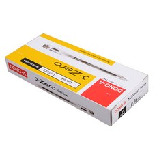동아 3 제로 중성펜 0.38mm 12p, 흑색, 1개