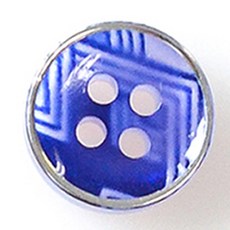 HR大鈕扣 Maseru NO45 鈕扣 11mm, 混合顏色, 12入