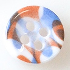 HR大鈕扣 Maserru NO31 鈕扣 11mm, 混合顏色, 12個