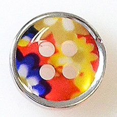 HR大鈕扣 馬塞魯 NO28 鈕扣 11mm, 混合顏色, 12個