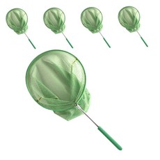 Gounmul 不鏽鋼可折疊大型昆蟲網 綠色, 5入