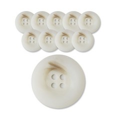 패션포인트 브레인단추 30mm, WT, 10개입