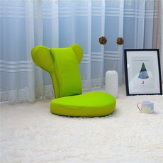 펀타스틱 접이식 팔걸이 스트레칭 좌식의자, 그린, 1개