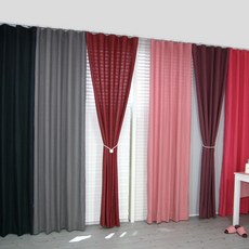 NASANDECO RS22-6 100%亞麻 混搭窗簾 6件組, 混合顏色