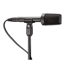 audio-technica 鐵三角 用於廣播和錄音的有線麥克風黑色, BP4025