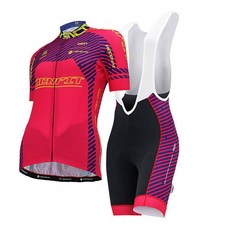 MCN 女式自行車短袖運動衫+4分短褲套裝 SET-FLOS