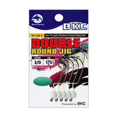 백경조침 더블라운드야광지그 BK928A 4p, 1개