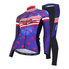 MCN 女款印花長袖外套+長褲