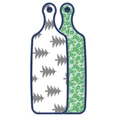 Roem Design 藍色版雙面餐用砧板 綠色鳳仙花, 森林圖案3, 1個