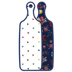 Roem Design Blue Edition 雙面砧板 藍色調花朵, 三角點, 1個