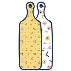 Roem Design Blue Edition 上菜砧板 粉彩花卉圖案, 梔子花色花朵格紋, 1個