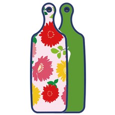 Roem Design 藍色版 盛盤雙面砧板 蔬菜綠, 菊粉色, 1個