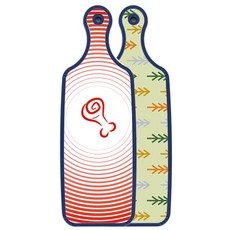 Roem Design 藍色版 雙面砧板 松木梔子色, 肉品系列紅色, 1個