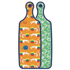 ROEM DESIGN 藍色版 雙面砧板 綠色鳳仙花, 兔子2, 1個