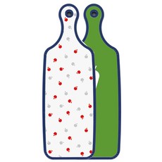 Roem Design 藍色版 盛盤雙面砧板 蔬菜綠, 什錦蘋果, 1個