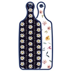 Roem Design Blue Edition 雙面上菜砧板 粉彩花卉圖案, 經典花卉, 1個