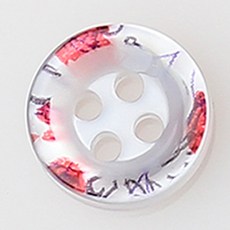 HR大鈕扣 萬象 NO5 鈕扣 11mm, 混合顏色, 12入