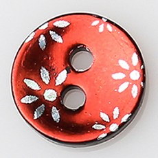 HR大鈕扣 萬象 NO35 鈕扣 11mm, 混合顏色, 12入