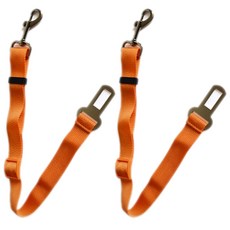 Super Six寵物安全帶安全繩, 橘子, 2件