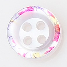 HR大鈕扣 萬象 NO36 鈕扣 11mm, 混合顏色, 12個