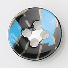 HR大鈕扣 萬象 NO42 鈕扣 11mm, 混色, 12個