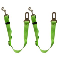 Super Six寵物安全帶安全繩, 綠色, 2件