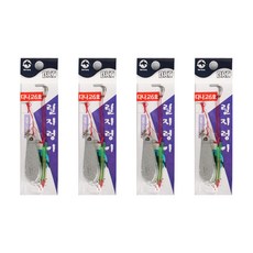 백경조침 릴지렁이 합사 다나고 낚싯바늘, 4개