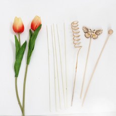 Moriane 鮮花鬱金香和諧擴香蘆葦套裝, 橘子, 1套