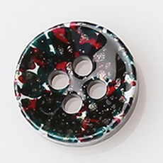 HR大鈕扣 貝魯特鈕扣 NO18 11mm, 混合顏色, 12個