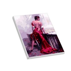 헬로페인팅 반하지오 그림그리기 DIY 도면 여인시리즈07 + 3p 랜덤 발송, 혼합 색상, 1개