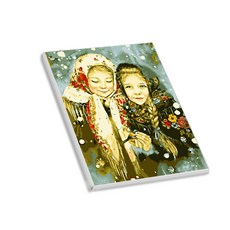 헬로페인팅 반하지오 그림그리기 DIY 도면 겨울소녀시리즈07 + 3p 랜덤 발송, 혼합 색상, 1개